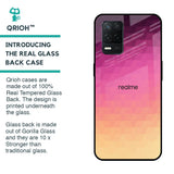 Geometric Pink Diamond Glass Case for Realme 8 5G