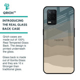 Abstract Mountain Pattern Glass Case for Realme 8 5G