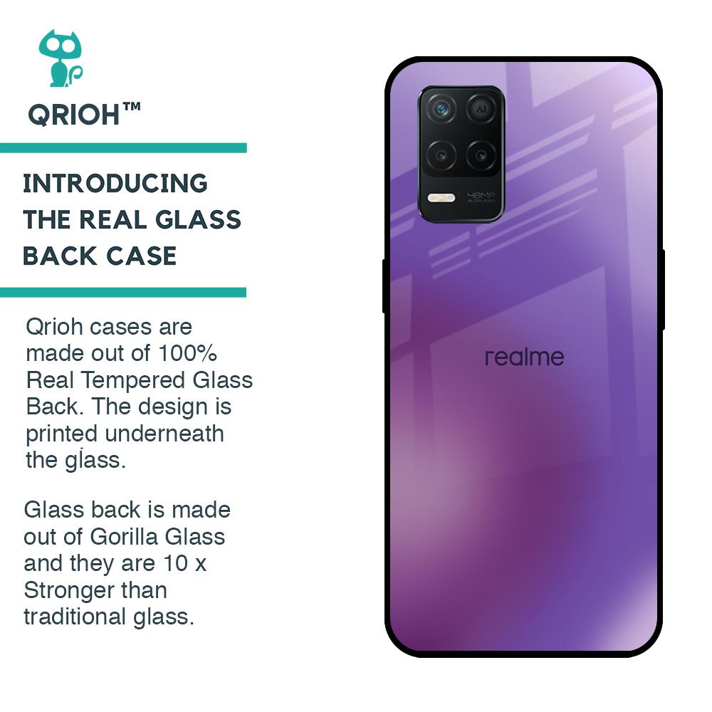 Ultraviolet Gradient Glass Case for Realme 8 5G