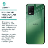 Green Grunge Texture Glass Case for Realme 8 5G