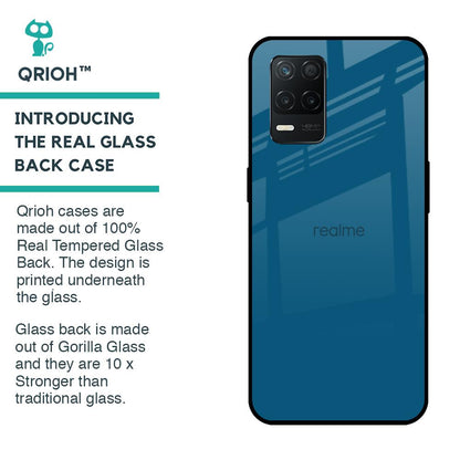Cobalt Blue Glass Case for Realme 8 5G