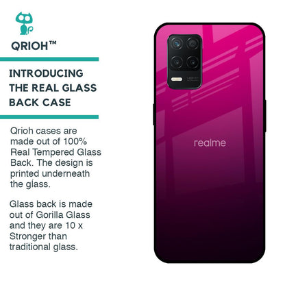 Purple Ombre Pattern Glass Case for Realme 8 5G