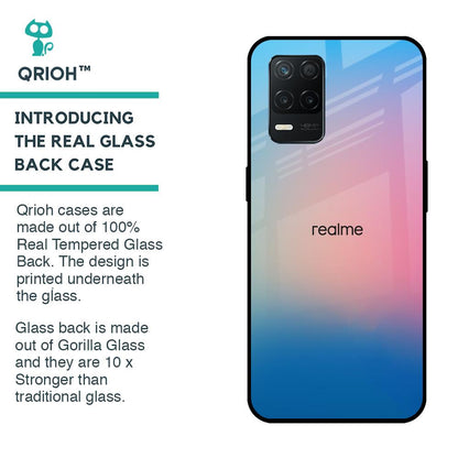 Blue & Pink Ombre Glass case for Realme 8 5G