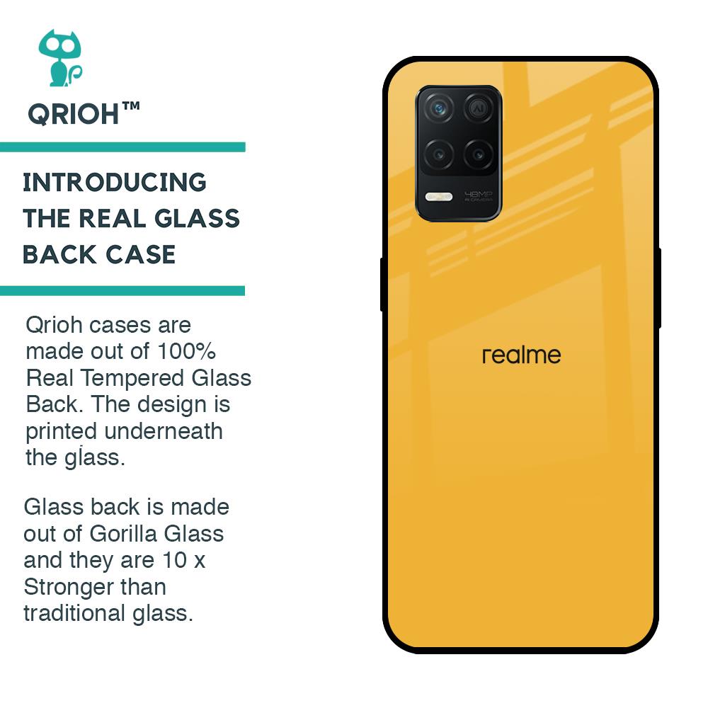 Fluorescent Yellow Glass case for Realme 8 5G