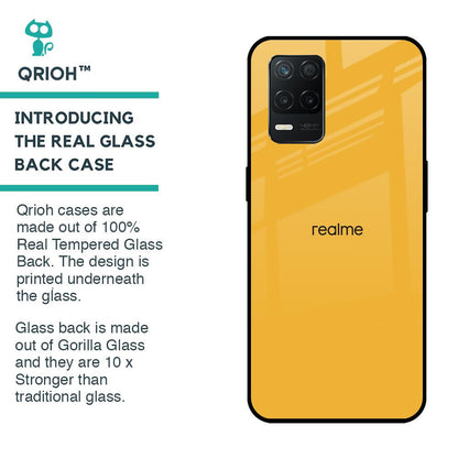 Fluorescent Yellow Glass case for Realme 8 5G