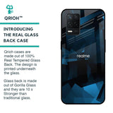 Polygonal Blue Box Glass Case For Realme 8 5G
