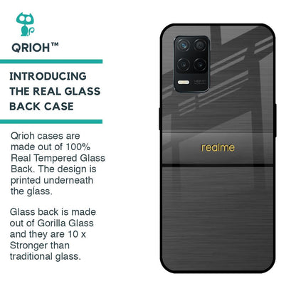 Grey Metallic Glass Case For Realme 8 5G