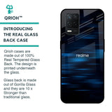 Blue Rough Abstract Glass Case for Realme 8 5G