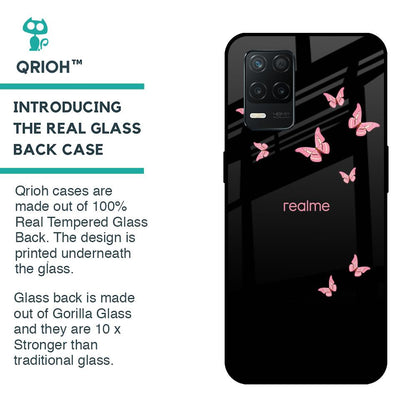 Fly Butterfly Glass Case for Realme 8 5G