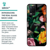 Flowers & Butterfly Glass Case for Realme 8 5G