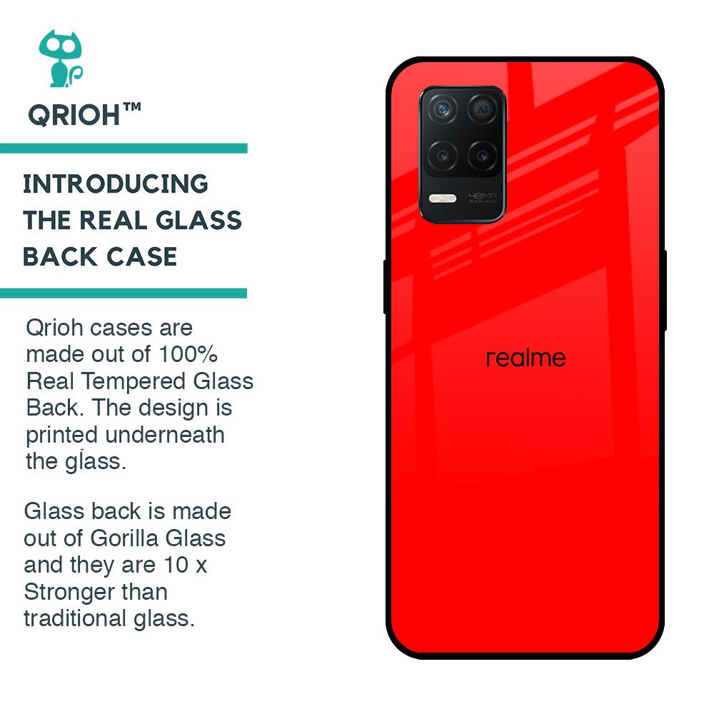 Blood Red Glass Case for Realme 8 5G