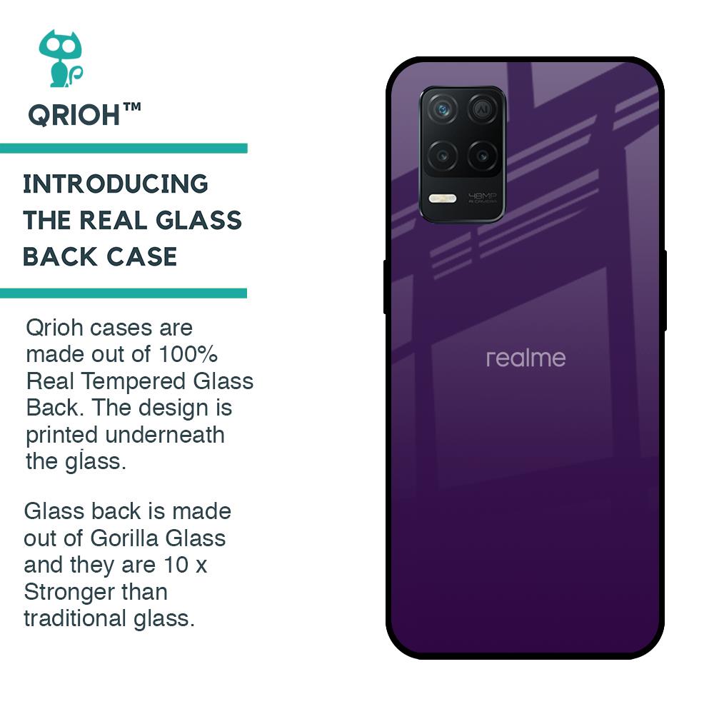 Dark Purple Glass Case for Realme 8 5G