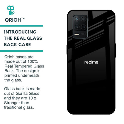Jet Black Glass Case for Realme 8 5G