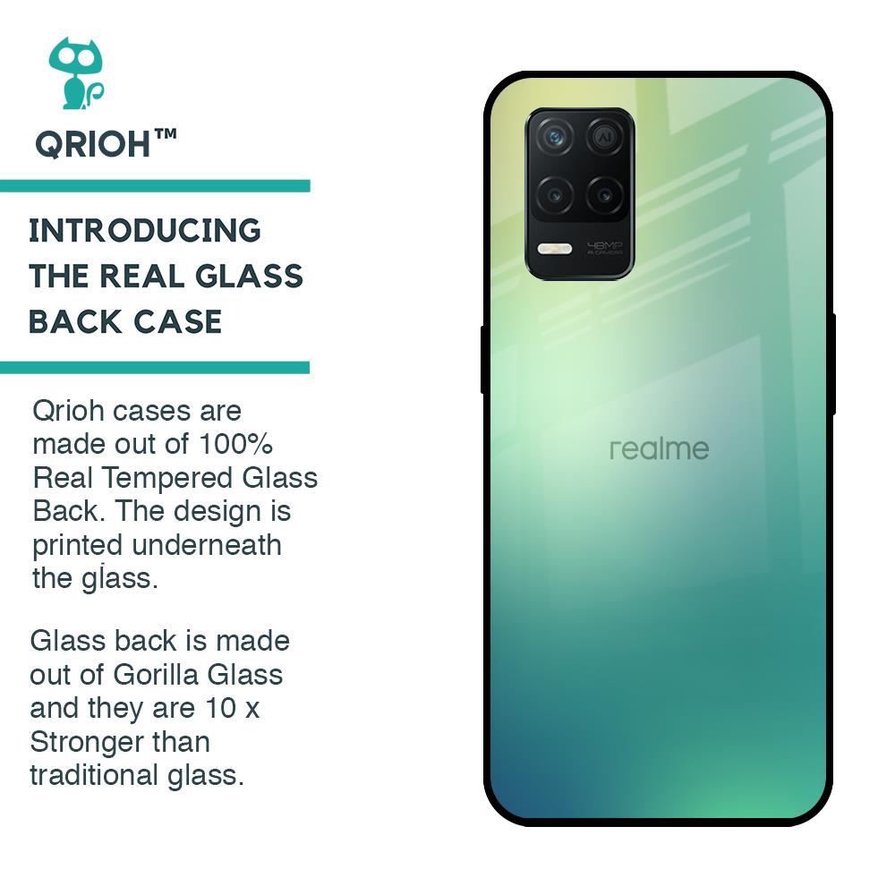 Dusty Green Glass Case for Realme 8 5G