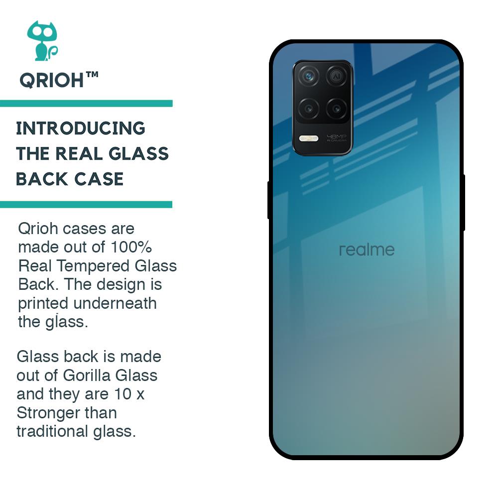 Sea Theme Gradient Glass Case for Realme 8 5G