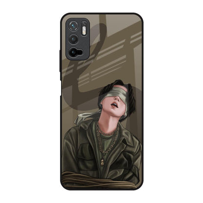 Blind Fold Poco M3 Pro Glass Back Cover Online