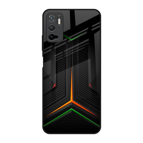 Modern Ultra Chevron Poco M3 Pro Glass Back Cover Online