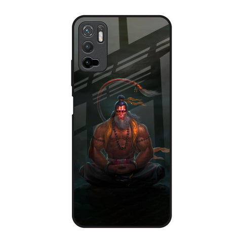 Lord Hanuman Animated Poco M3 Pro Glass Back Cover Online