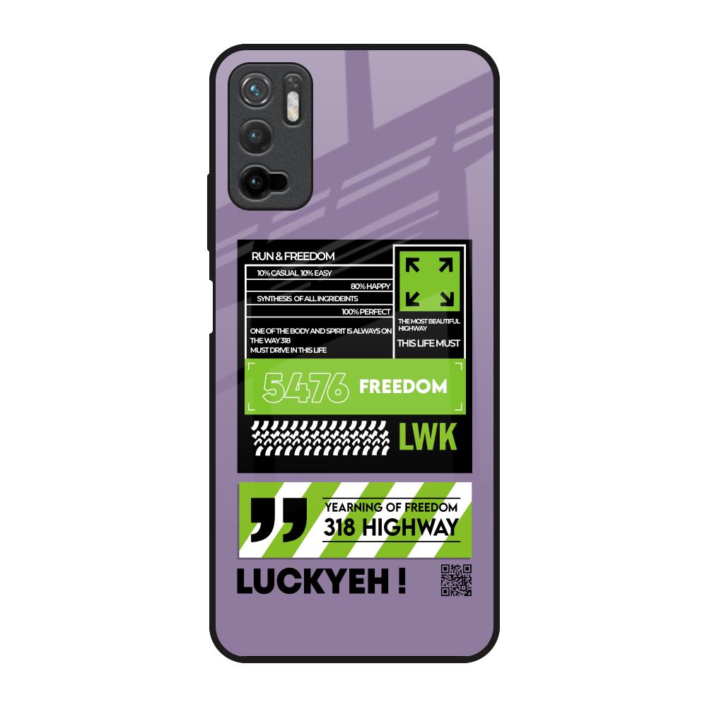 Run & Freedom Poco M3 Pro Glass Back Cover Online