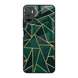 Abstract Green Poco M3 Pro Glass Back Cover Online