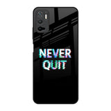 Never Quit Poco M3 Pro Glass Back Cover Online