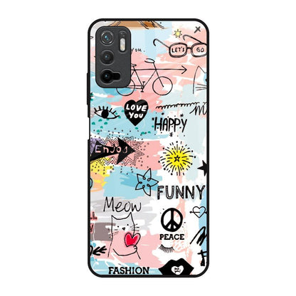 Just For You Poco M3 Pro Glass Back Cover Online