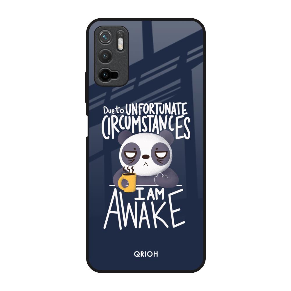 Struggling Panda Poco M3 Pro Glass Back Cover Online