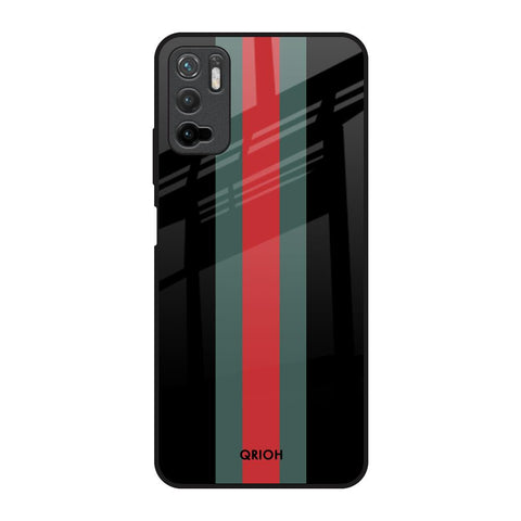 Vertical Stripes Poco M3 Pro Glass Back Cover Online