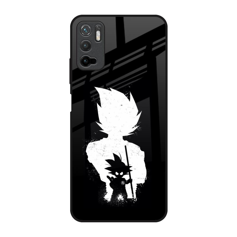 Monochrome Goku Poco M3 Pro Glass Back Cover Online
