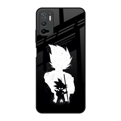 Monochrome Goku Poco M3 Pro Glass Back Cover Online