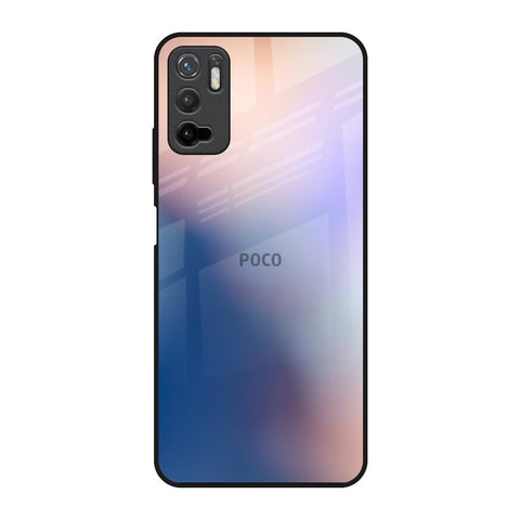 Blue Mauve Gradient Poco M3 Pro Glass Back Cover Online