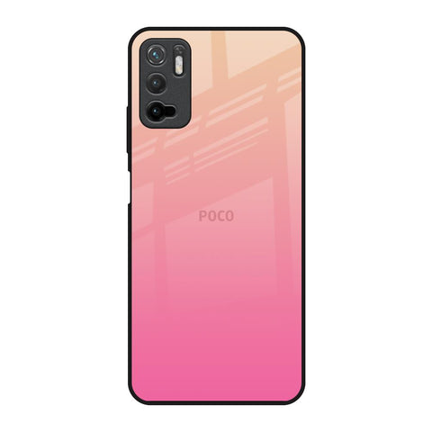 Pastel Pink Gradient Poco M3 Pro Glass Back Cover Online