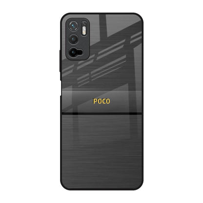 Grey Metallic Glass Poco M3 Pro Glass Back Cover Online