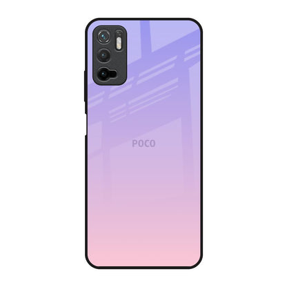 Lavender Gradient Poco M3 Pro Glass Back Cover Online