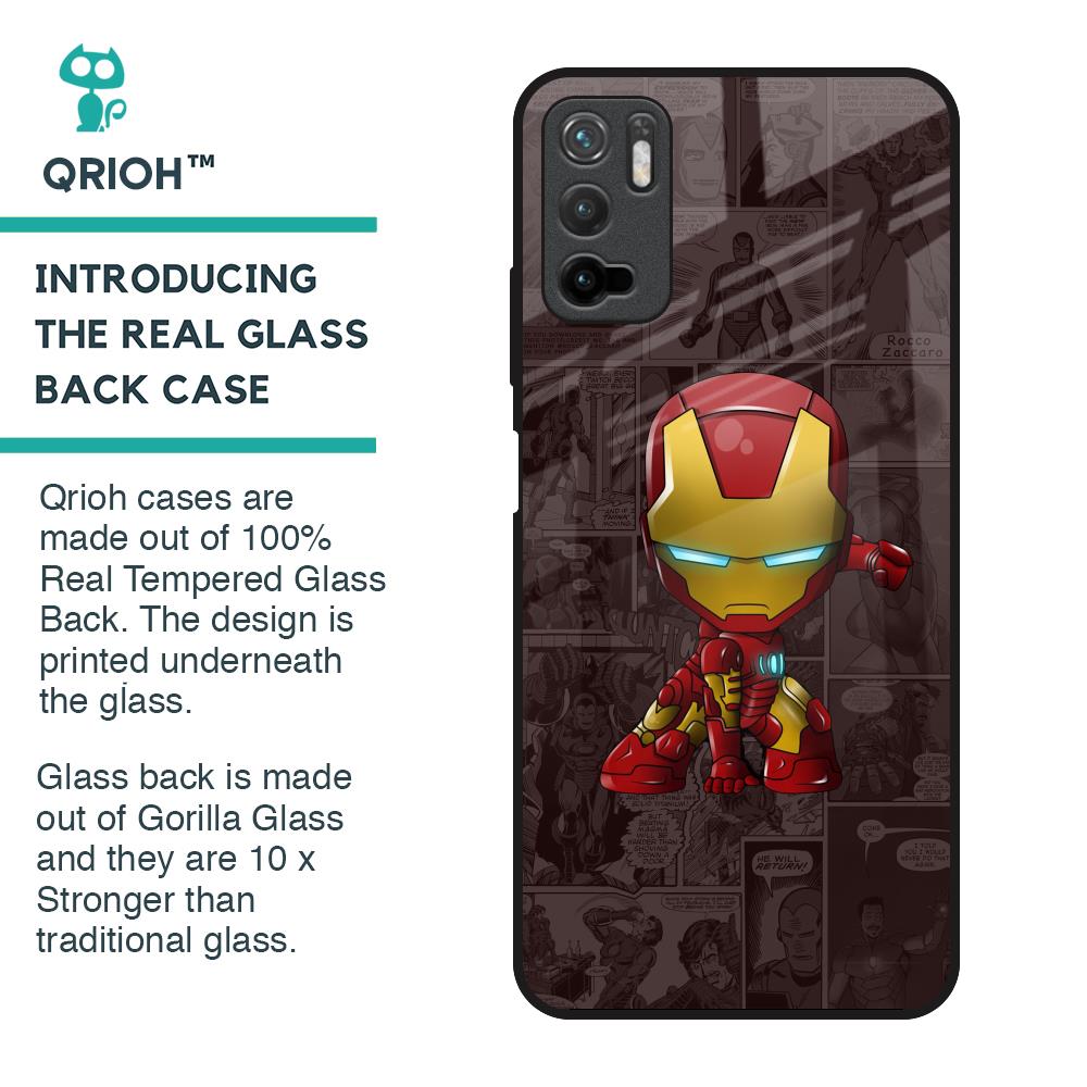 Angry Baby Super Hero Glass Case for Poco M3 Pro