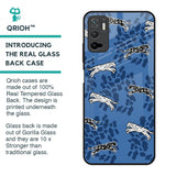 Blue Cheetah Glass Case for Poco M3 Pro