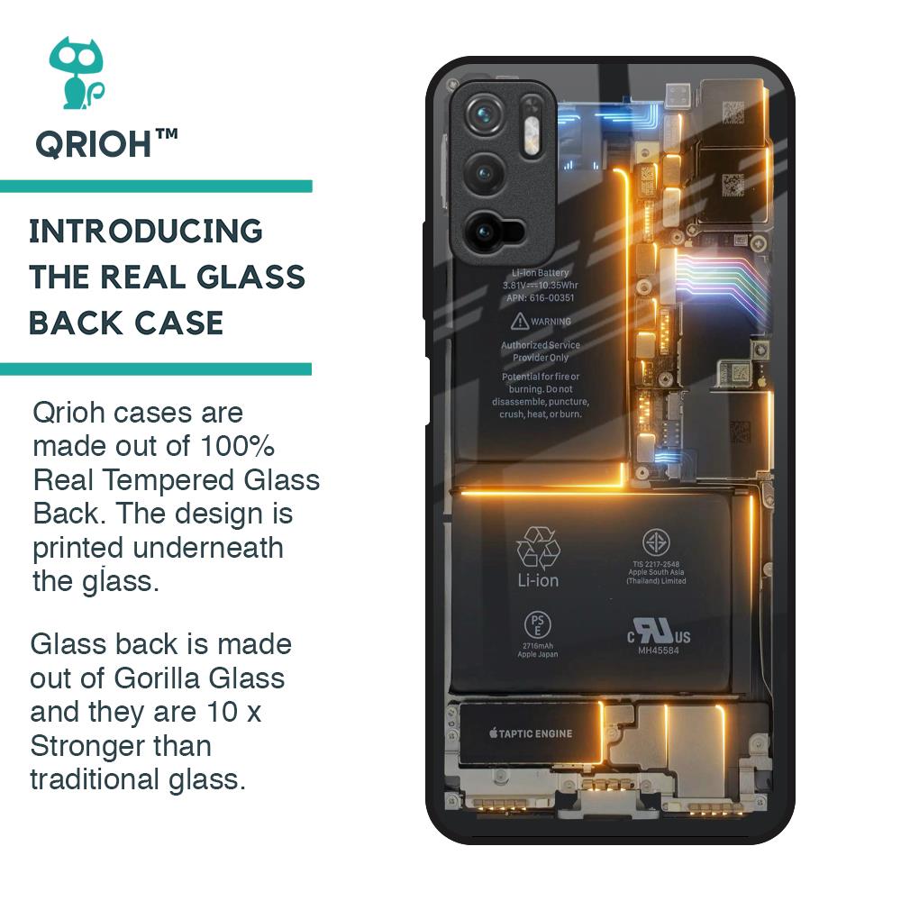Glow Up Skeleton Glass Case for Poco M3 Pro