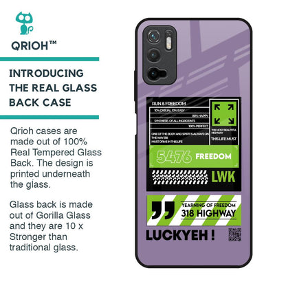 Run & Freedom Glass Case for Poco M3 Pro