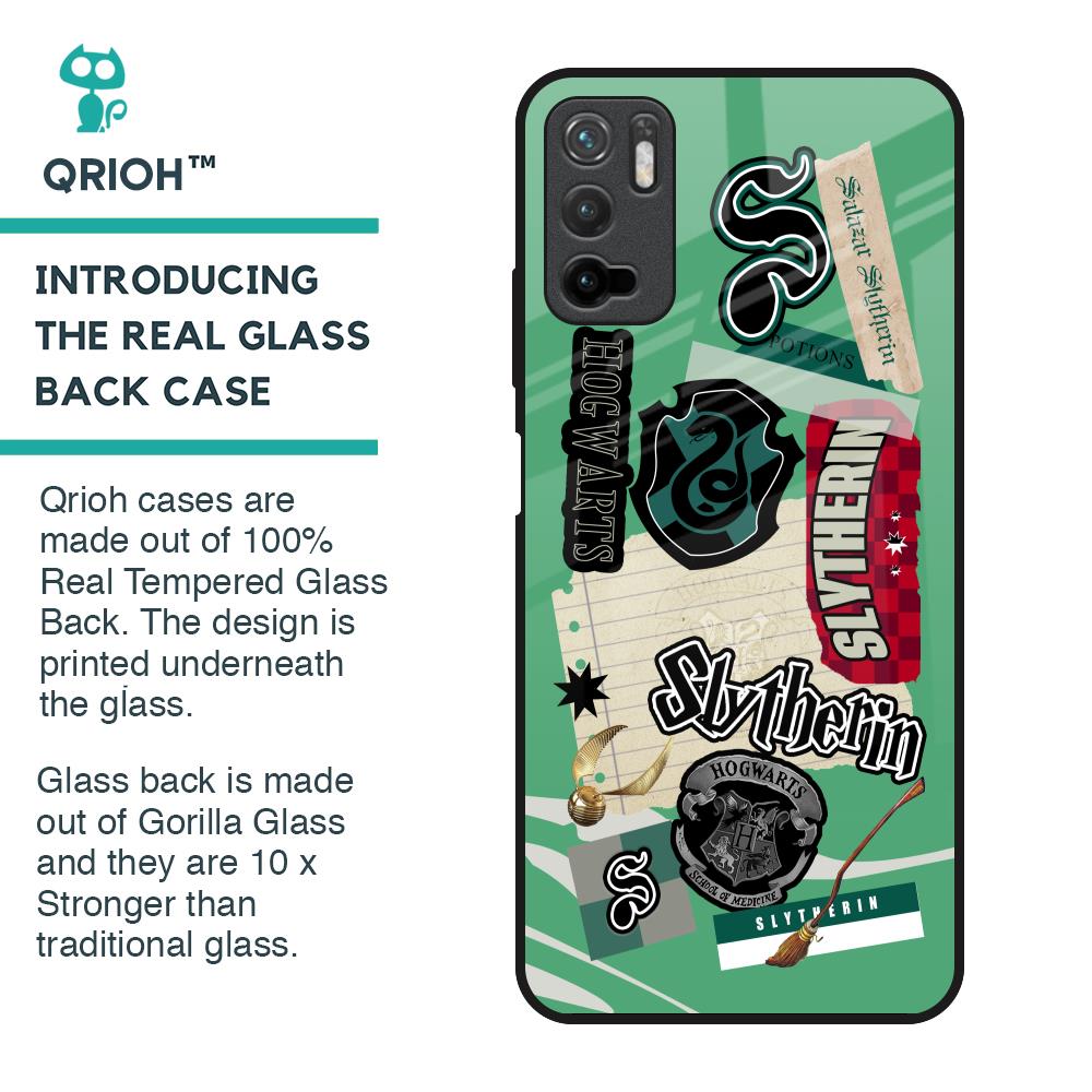 Slytherin Glass Case for Poco M3 Pro