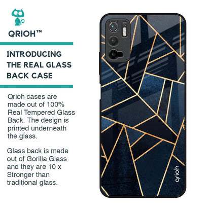 Abstract Tiles Glass Case for Poco M3 Pro