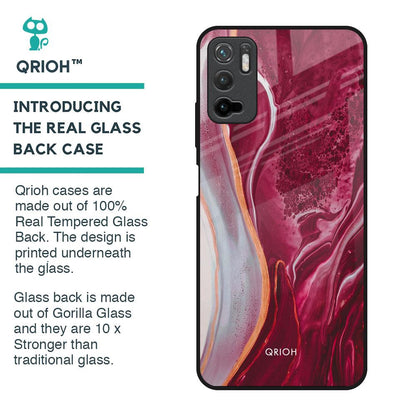 Crimson Ruby Glass Case for Poco M3 Pro