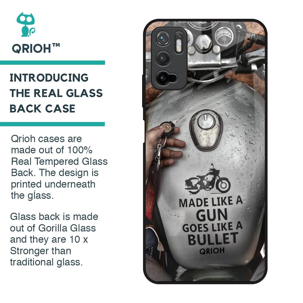 Royal Bike Glass Case for Poco M3 Pro