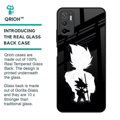 Monochrome Goku Glass Case for Poco M3 Pro