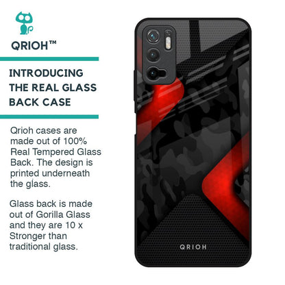Modern Camo Abstract Glass Case for Poco M3 Pro