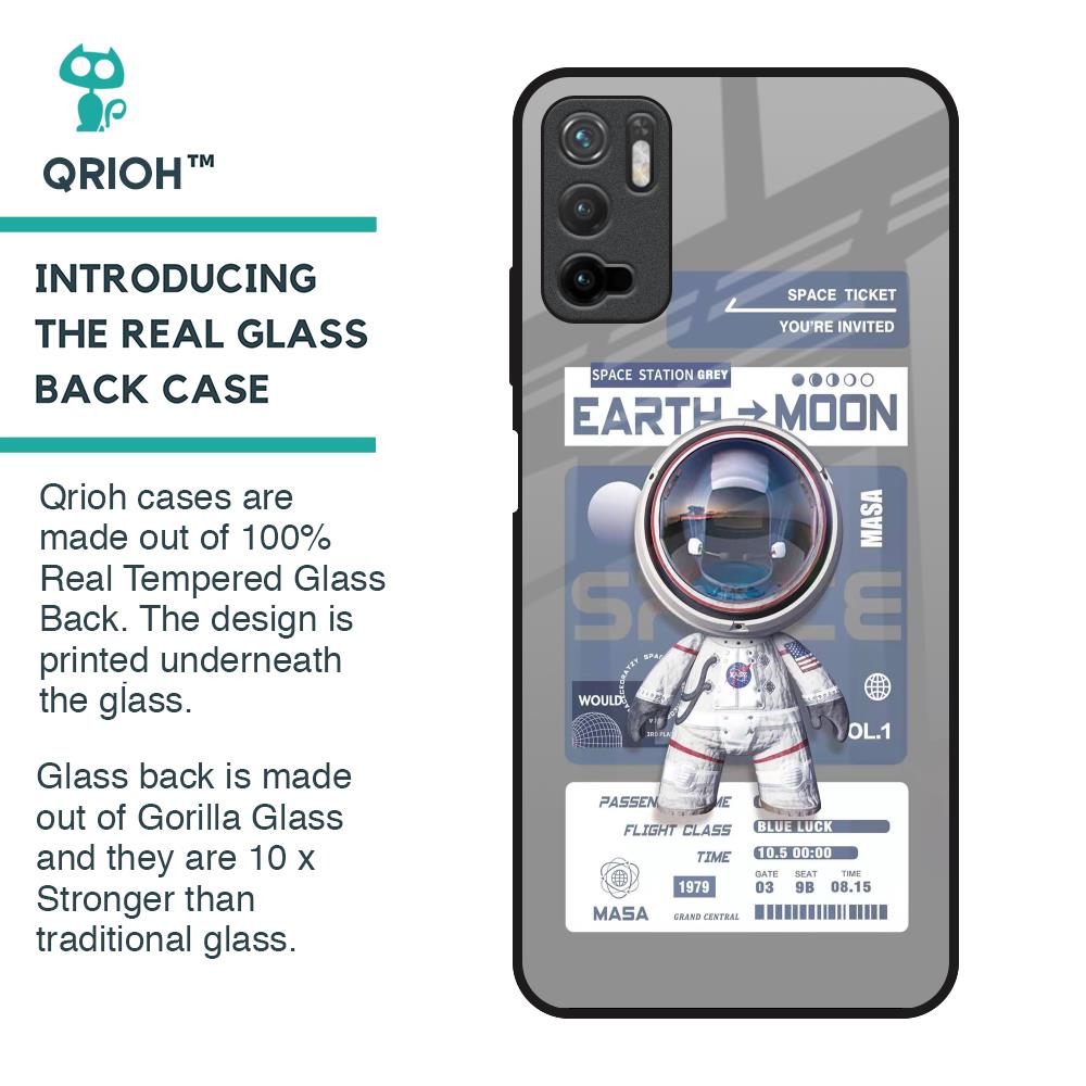 Space Flight Pass Glass Case for Poco M3 Pro