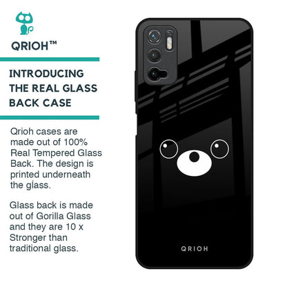 Cute Bear Glass Case for Poco M3 Pro