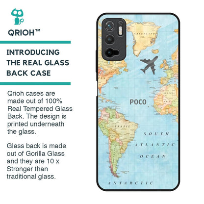 Fly Around The World Glass Case for Poco M3 Pro