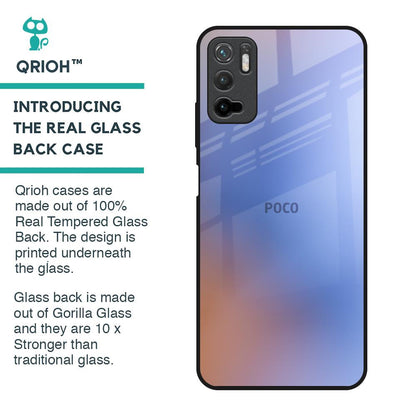 Blue Aura Glass Case for Poco M3 Pro