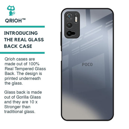 Space Grey Gradient Glass Case for Poco M3 Pro