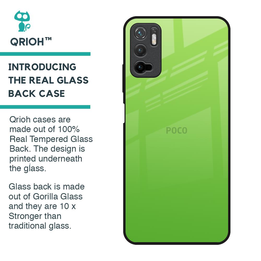 Paradise Green Glass Case For Poco M3 Pro